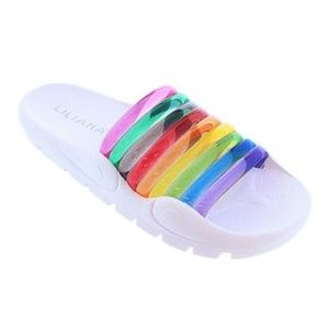 Liliana Shoes - NEW Liliana Jelly Rainbow Slide Liliana Shoes - NEW Liliana Jelly Rainbow Slide